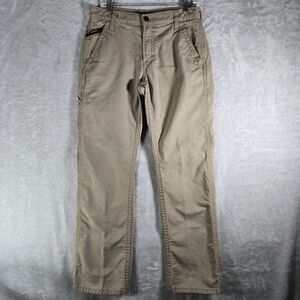 Ariat FR M4 Relaxed Bootcut Carpenter Jeans Mens Size 29x32 Khaki Workwear
